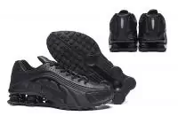 nike shox r4 chaussures hommess all black